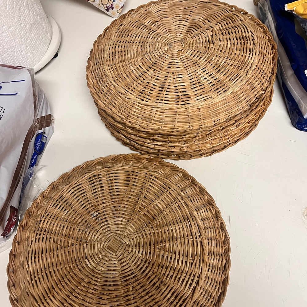 WALL BASKETS or Paper Plate Holders x7